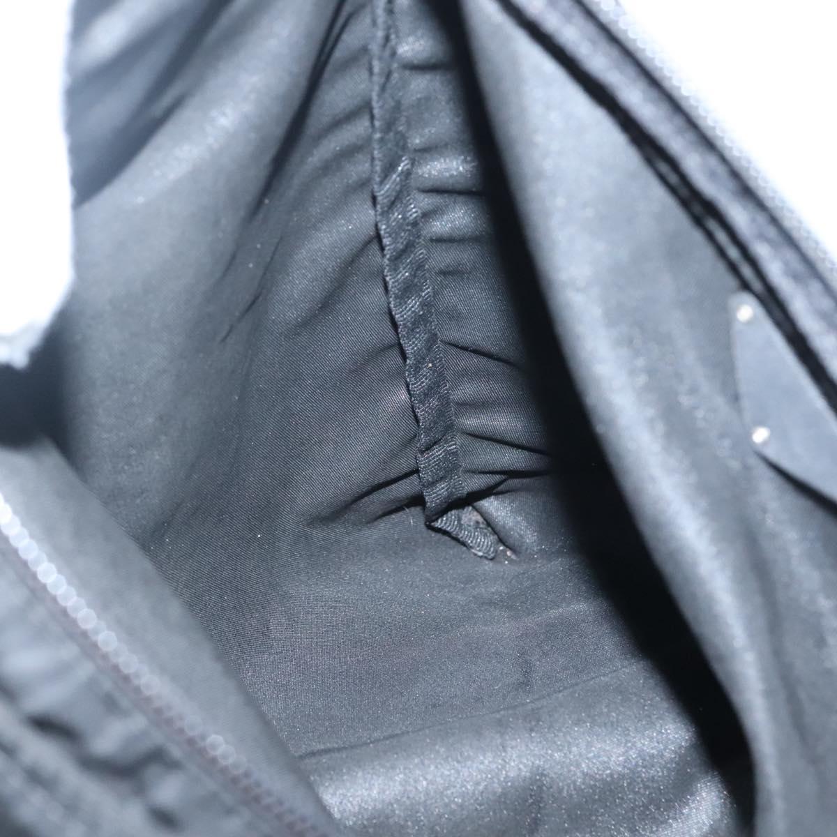 PRADA Shoulder Bag Nylon Black Silver Auth ep10576
