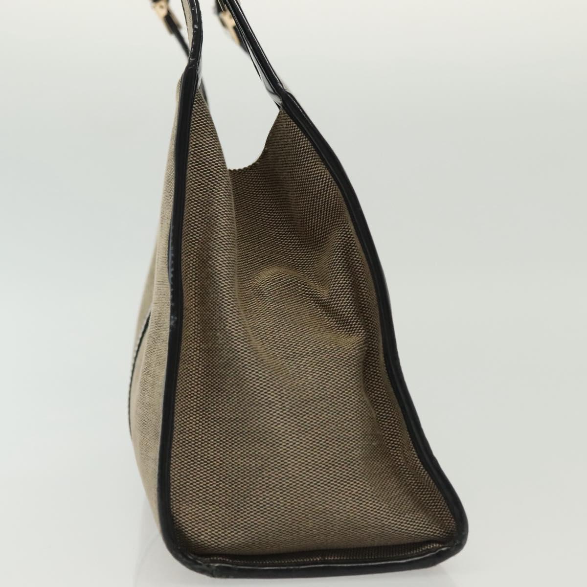 GUCCI GG Canvas Jackie Hand Bag Beige Gold 002 1067 Auth ep10589