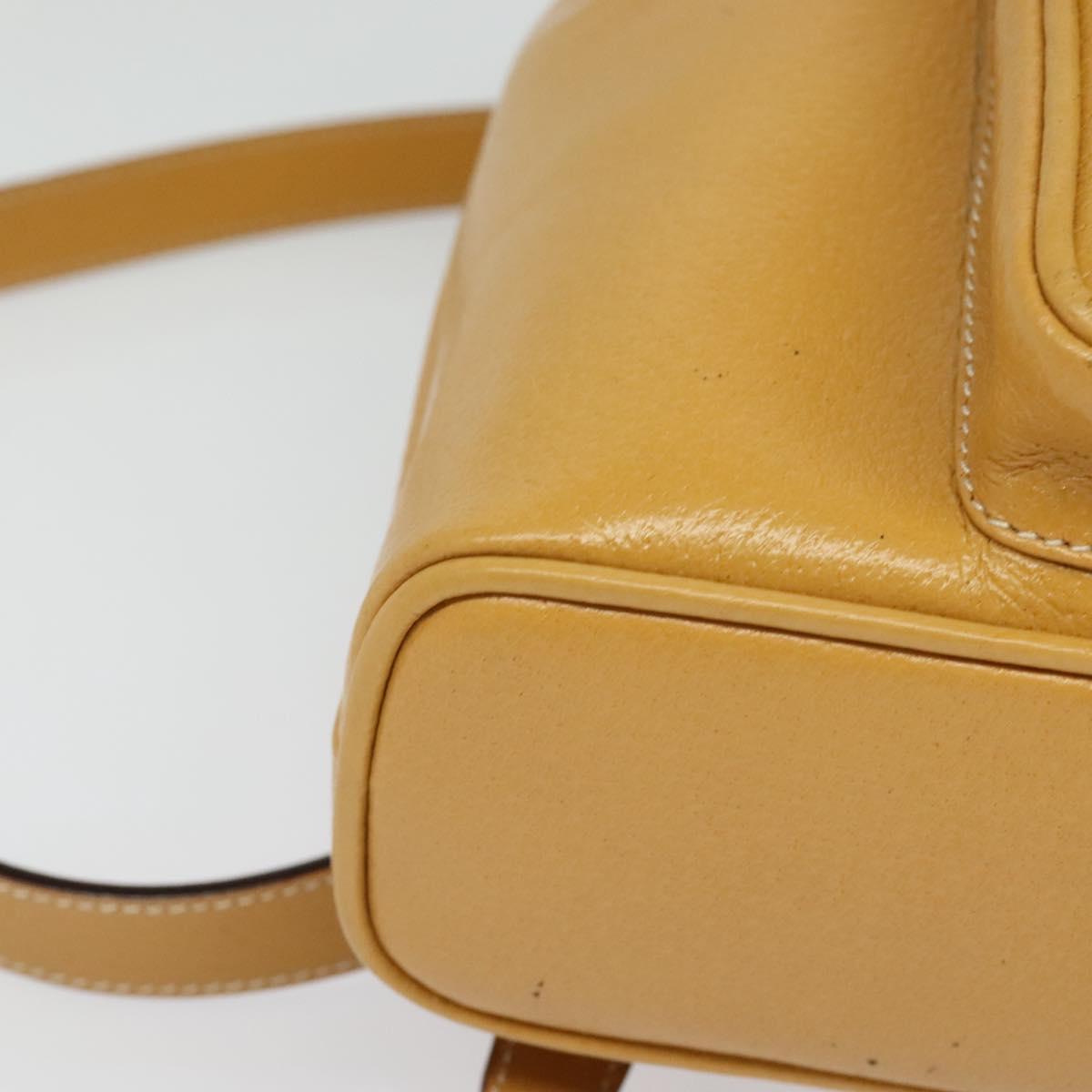 GUCCI Bamboo Backpack Leather Beige Gold 003 2034 0030 Auth ep10604