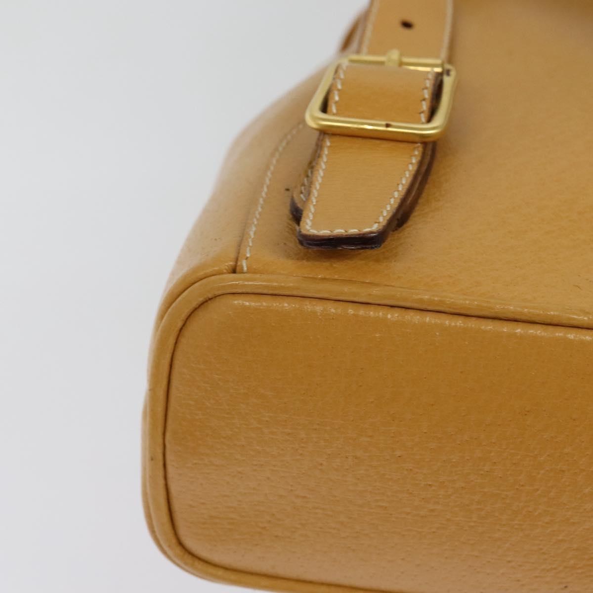 GUCCI Bamboo Backpack Leather Beige Gold 003 2034 0030 Auth ep10604