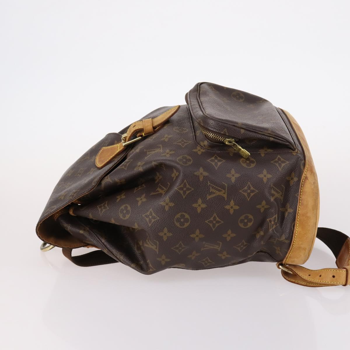 LOUIS VUITTON Monogram Montsouris GM Backpack M51135 LV Auth ep10626