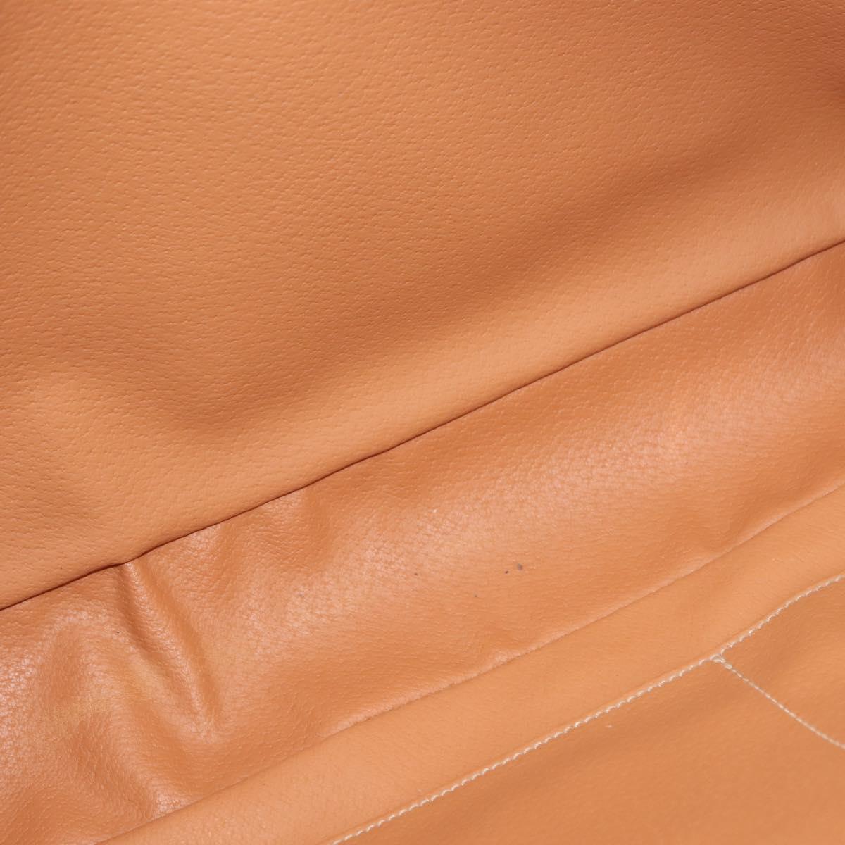 CELINE Macadam Canvas Business Bag PVC Brown Gold Auth ep10631