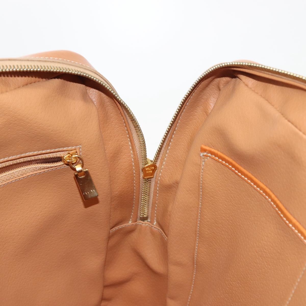 CELINE Macadam Canvas Business Bag PVC Brown Gold Auth ep10631