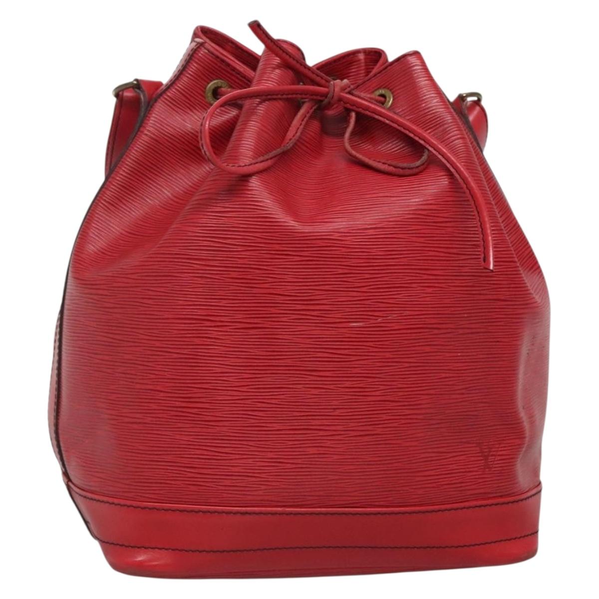 LOUIS VUITTON Epi Noe Shoulder Bag Red M44007 LV Auth ep10660