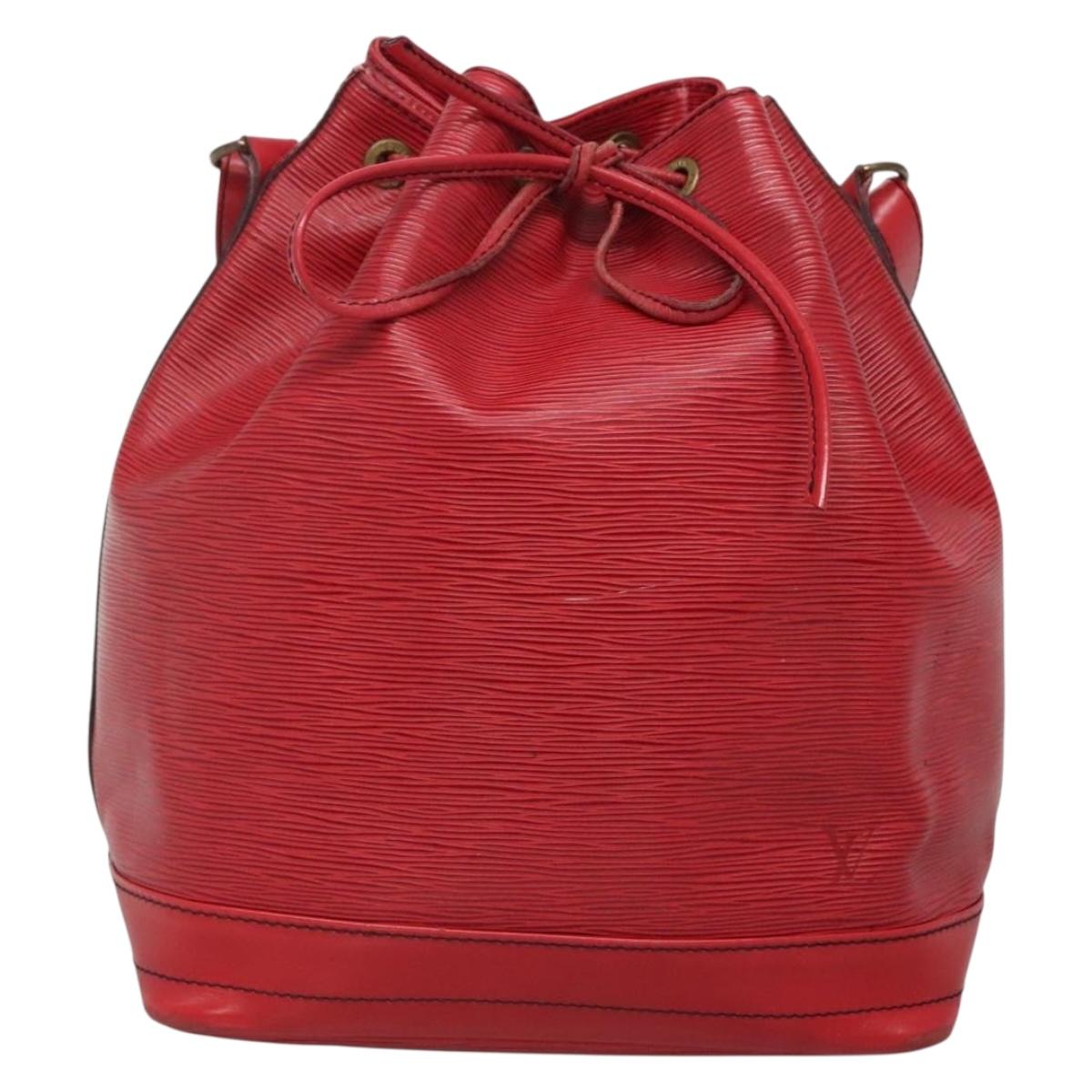 LOUIS VUITTON Epi Noe Shoulder Bag Red M44007 LV Auth ep10660