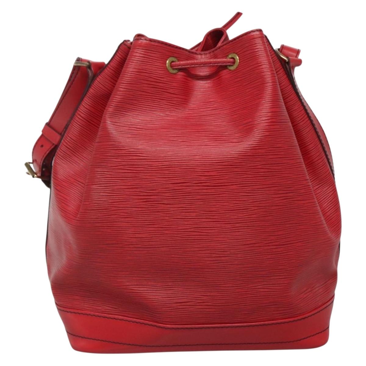 LOUIS VUITTON Epi Noe Shoulder Bag Red M44007 LV Auth ep10660
