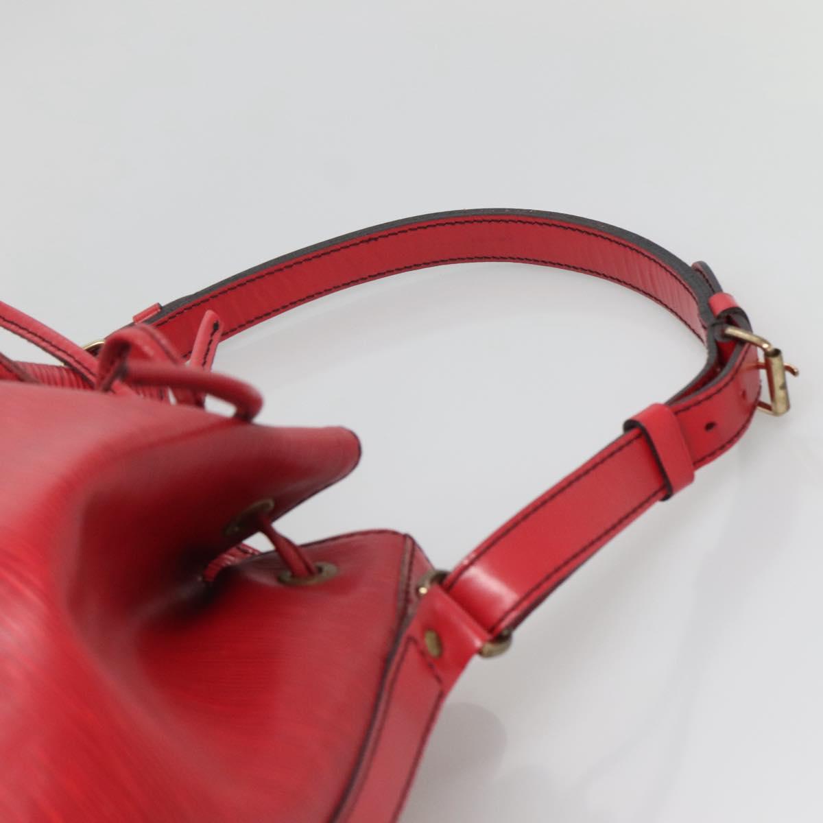 LOUIS VUITTON Epi Noe Shoulder Bag Red M44007 LV Auth ep10660