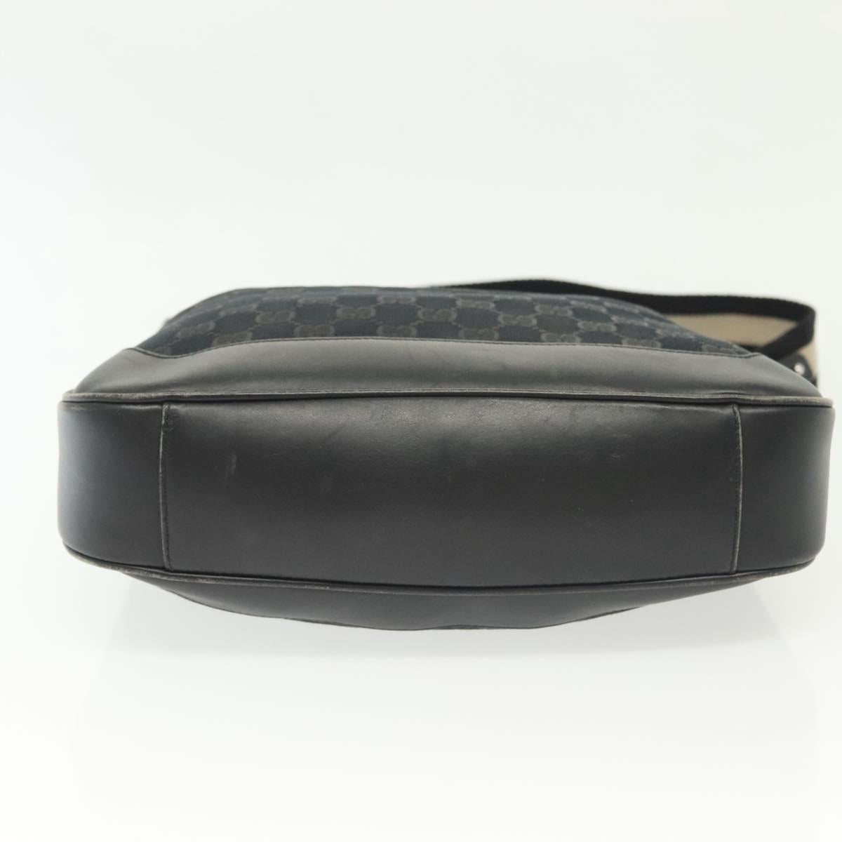 GUCCI Bamboo GG Canvas Hand Bag 2way Black Silver 001 4095 Auth ep10663