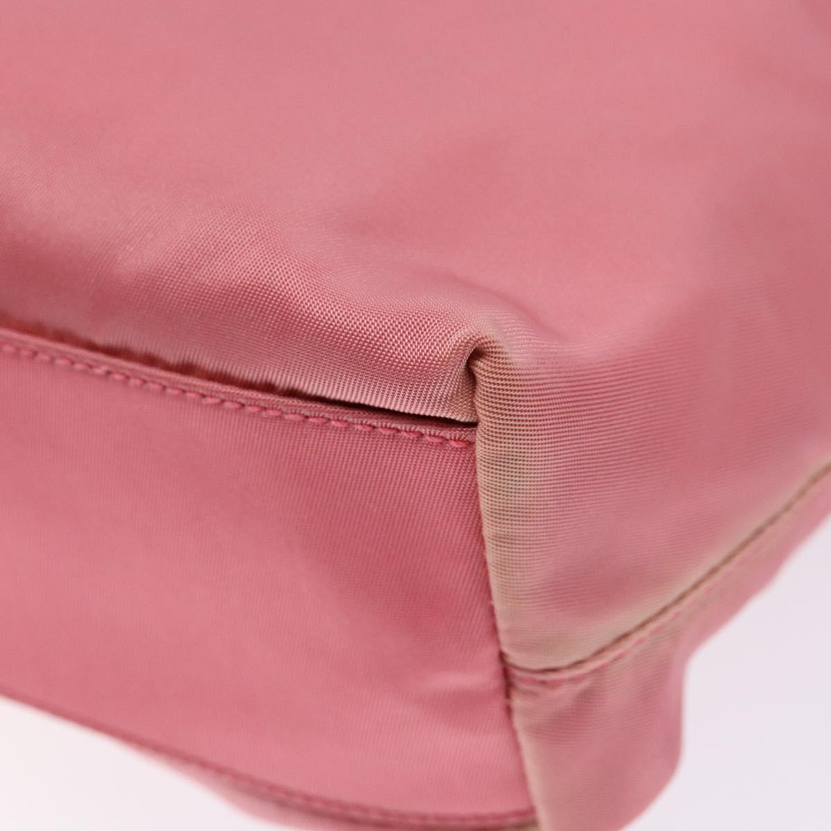 PRADA Hand Bag Nylon Pink Auth ep10674