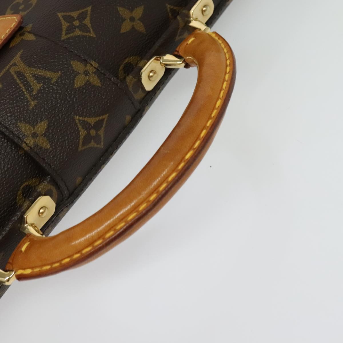 LOUIS VUITTON Monogram Serviette Fermoir Business Bag M53305 LV Auth ep10677