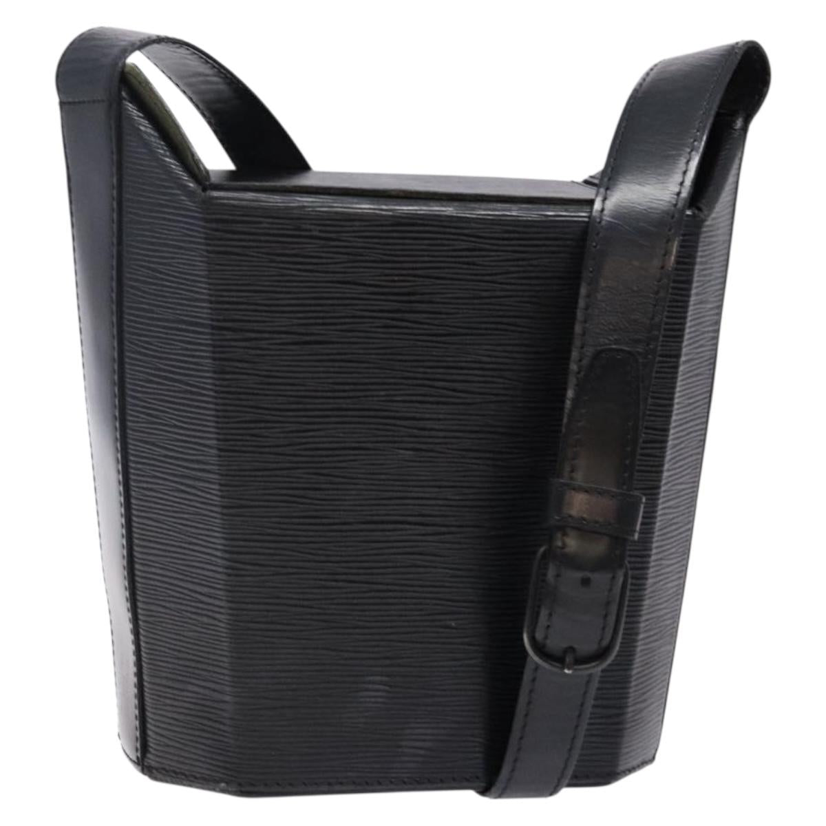 LOUIS VUITTON Epi Sac Seau Shoulder Bag Black M80161 LV Auth ep10696