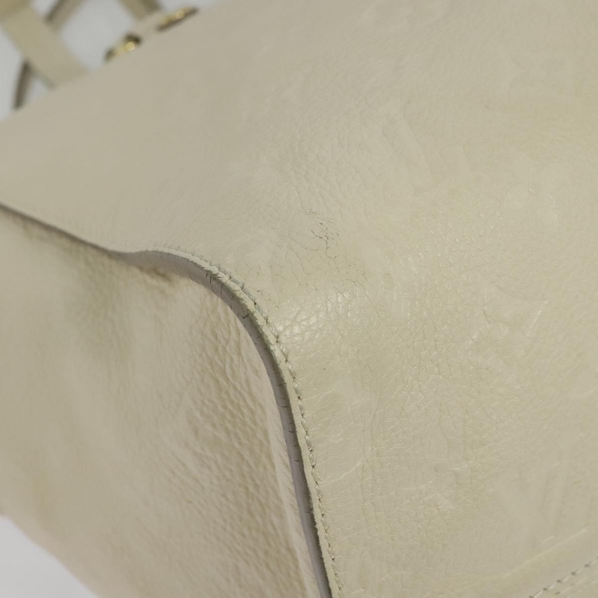 LOUIS VUITTON Monogram Empreinte Lumineuse PM Bag 2way White M93411 Auth ep10722