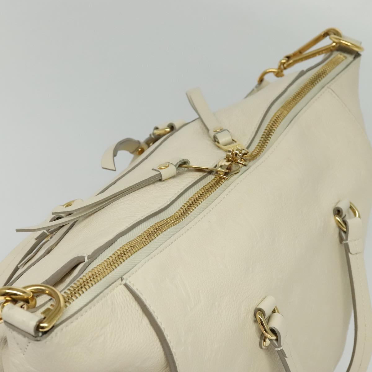 LOUIS VUITTON Monogram Empreinte Lumineuse PM Bag 2way White M93411 Auth ep10722