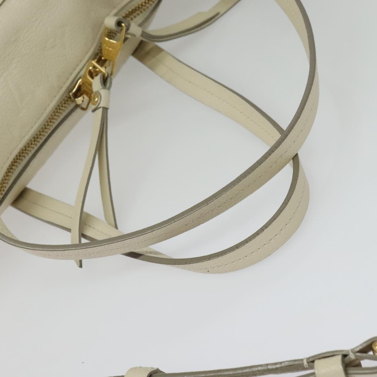LOUIS VUITTON Monogram Empreinte Lumineuse PM Bag 2way White M93411 Auth ep10722