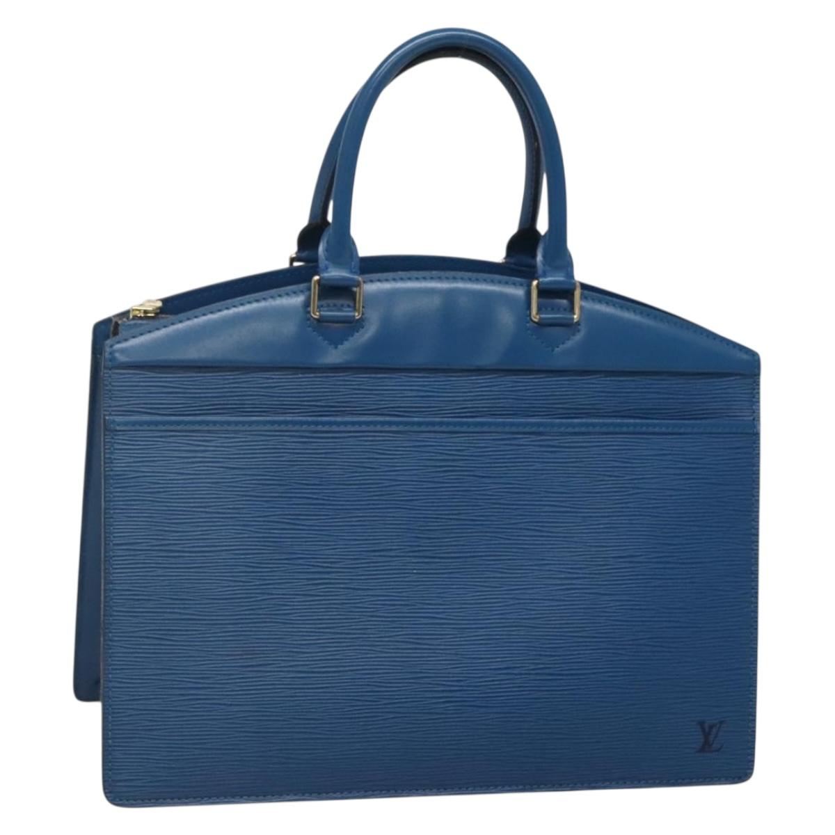 LOUIS VUITTON Epi Riviera Hand Bag Blue M48185 LV Auth ep10744