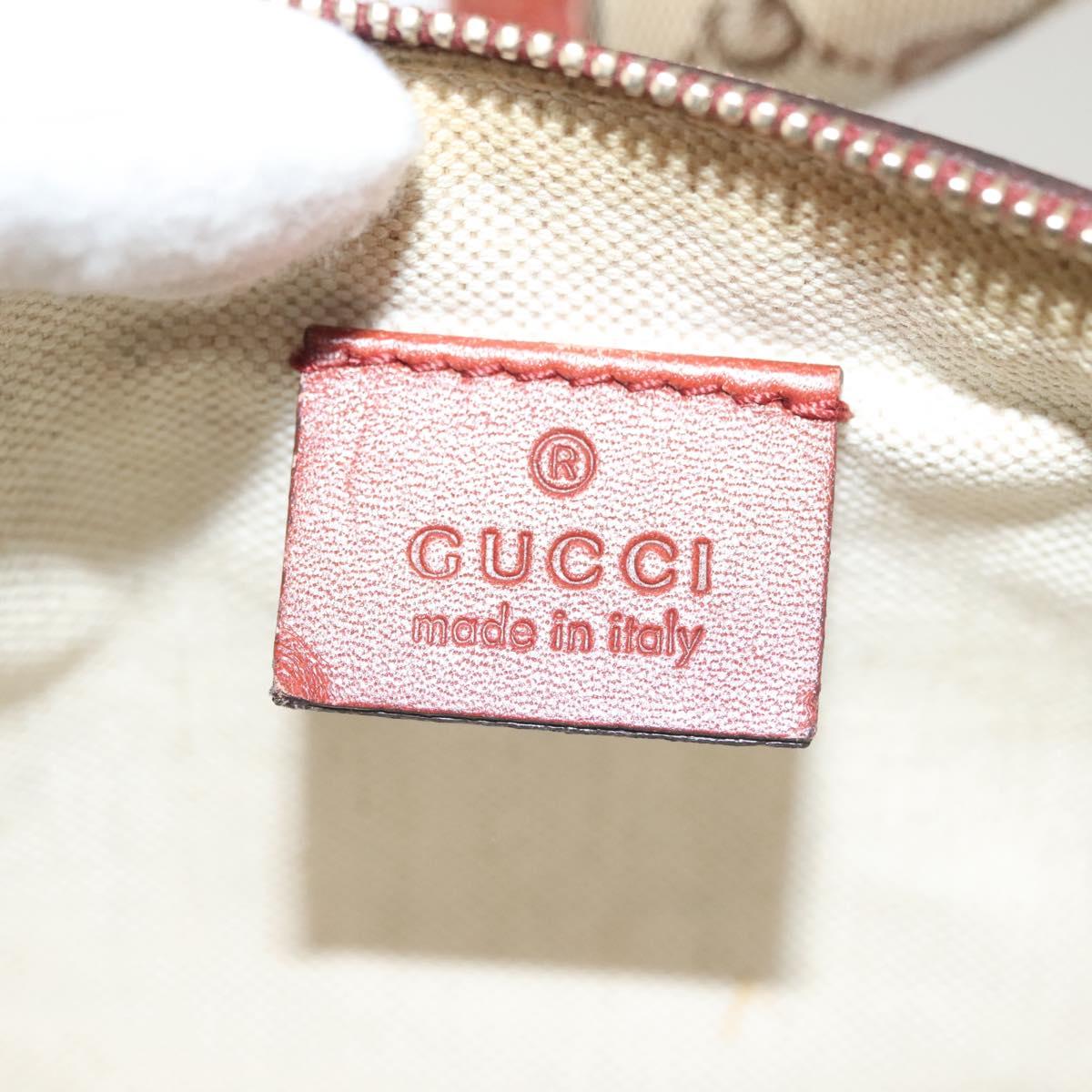 GUCCI GG Canvas Tote Bag Beige Gold 247209 Auth ep10749