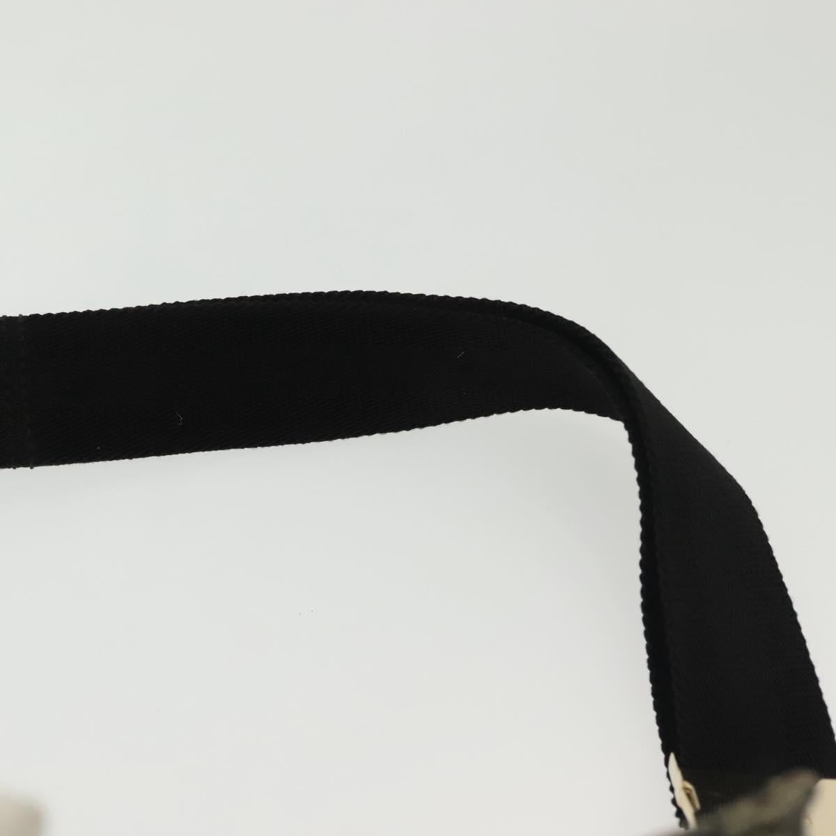GUCCI GG Crystal Waist bag Coated Canvas Black Gold 28566 Auth ep10750