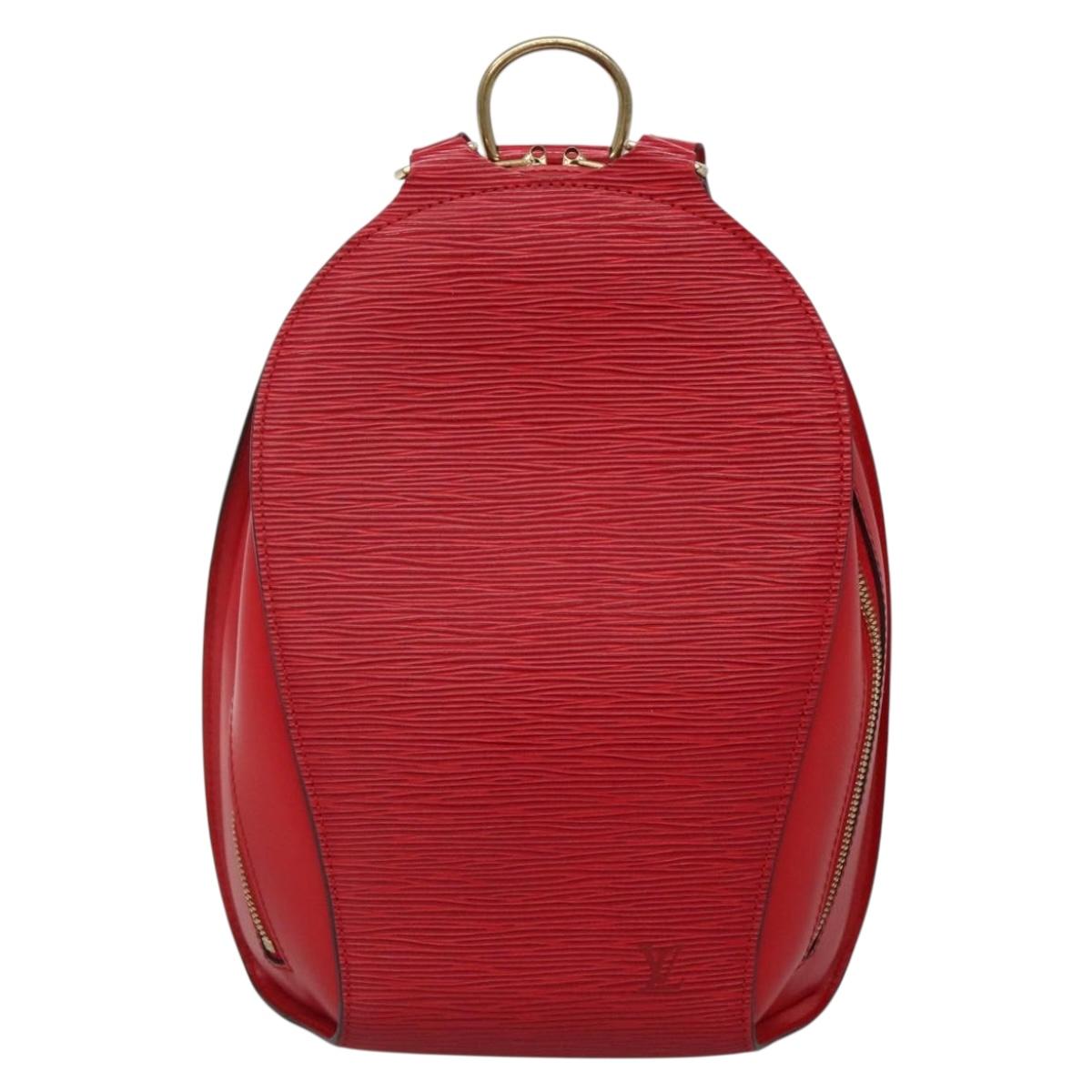 LOUIS VUITTON Epi Mabillon Backpack Castilian Red M52237 LV Auth ep10752