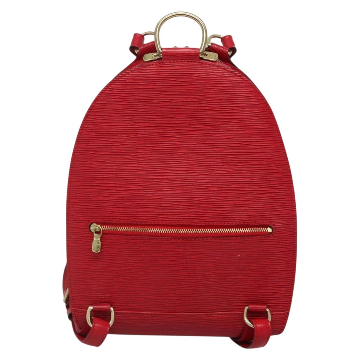 LOUIS VUITTON Epi Mabillon Backpack Castilian Red M52237 LV Auth ep10752