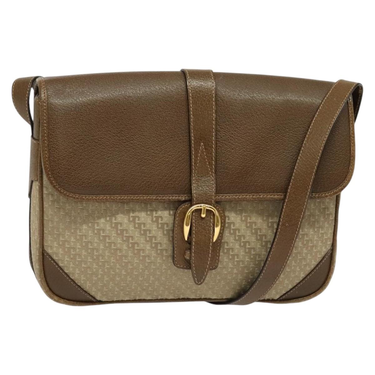 GUCCI Shoulder Bag Canvas Beige Gold 001 113 0613 Auth ep10753