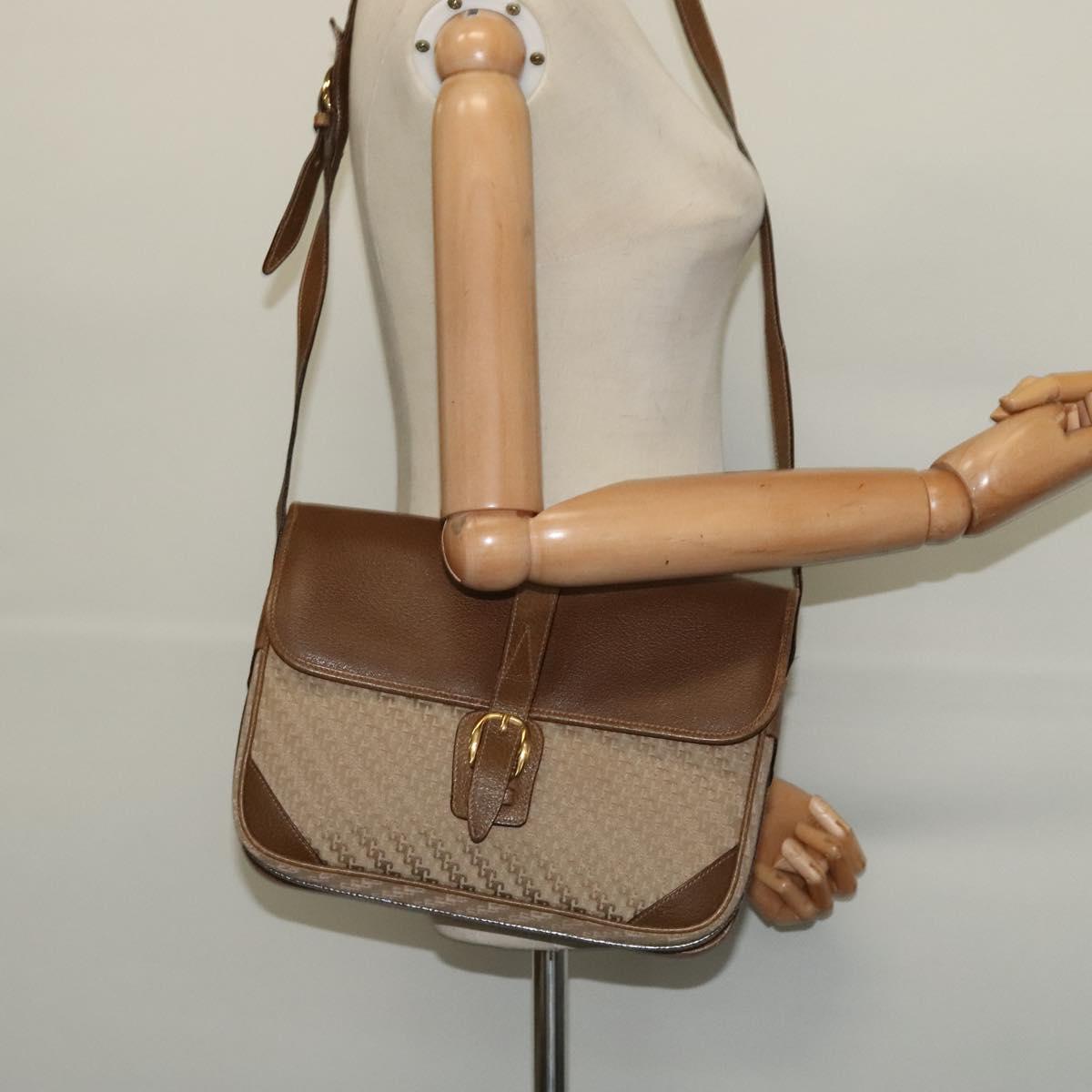 GUCCI Shoulder Bag Canvas Beige Gold 001 113 0613 Auth ep10753