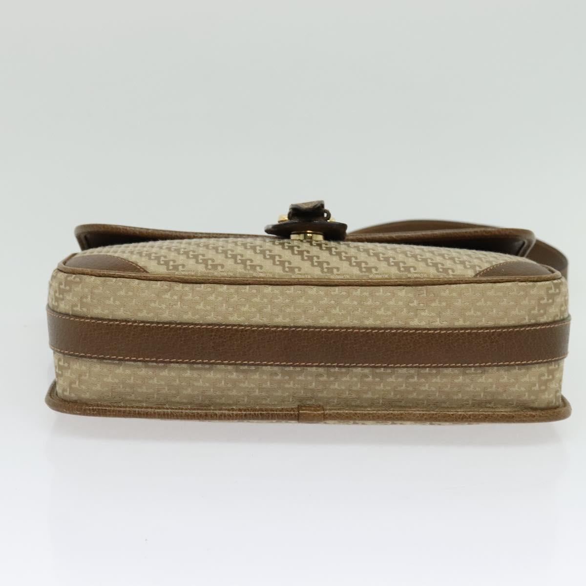 GUCCI Shoulder Bag Canvas Beige Gold 001 113 0613 Auth ep10753