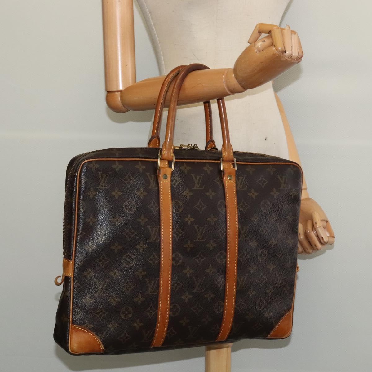 LOUIS VUITTON Monogram Porte Documents Voyage Business Bag M52005 Auth ep10761