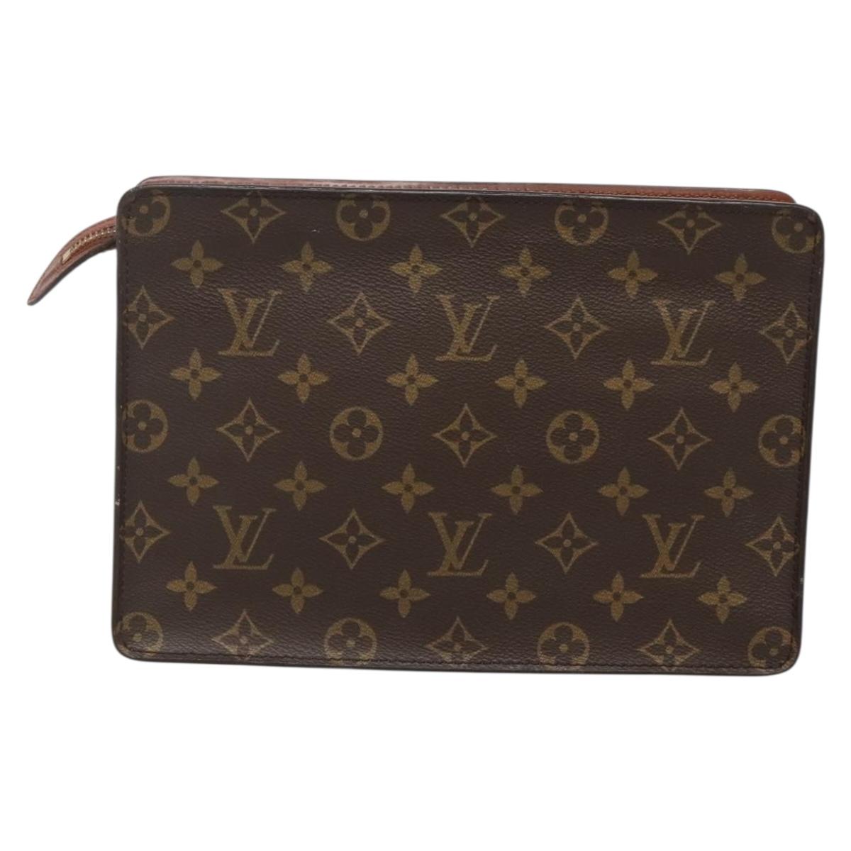 LOUIS VUITTON Monogram Pochette Homme Clutch Bag M51795 LV Auth ep10785