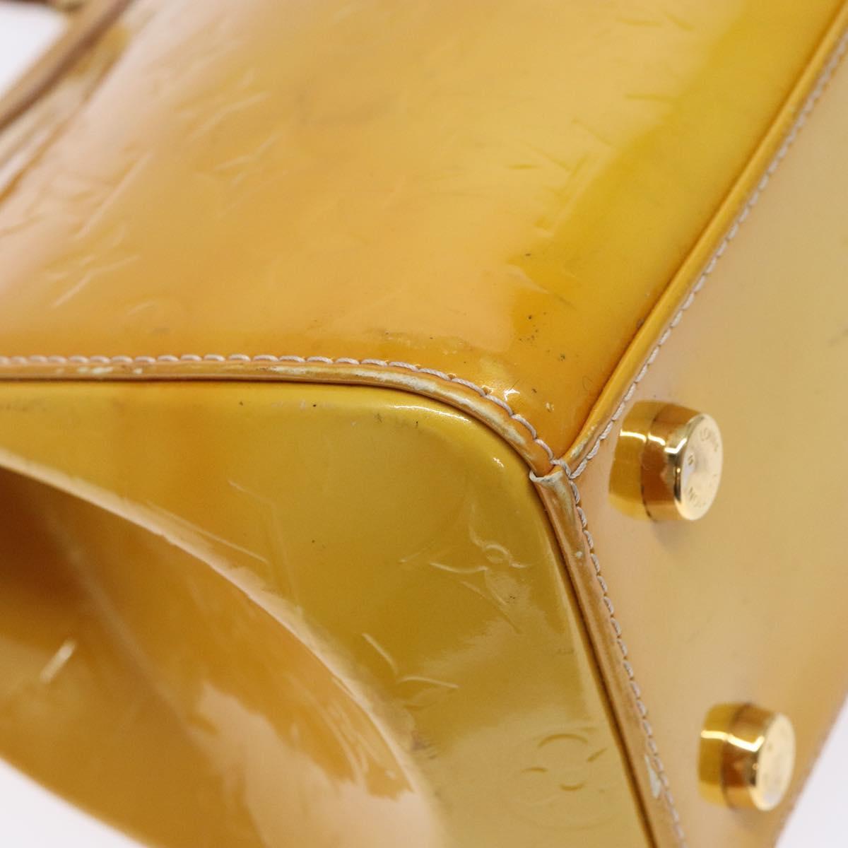 LOUIS VUITTON Monogram Vernis Blair MM Bag 2way Beige Poodle M91755 Auth ep10787