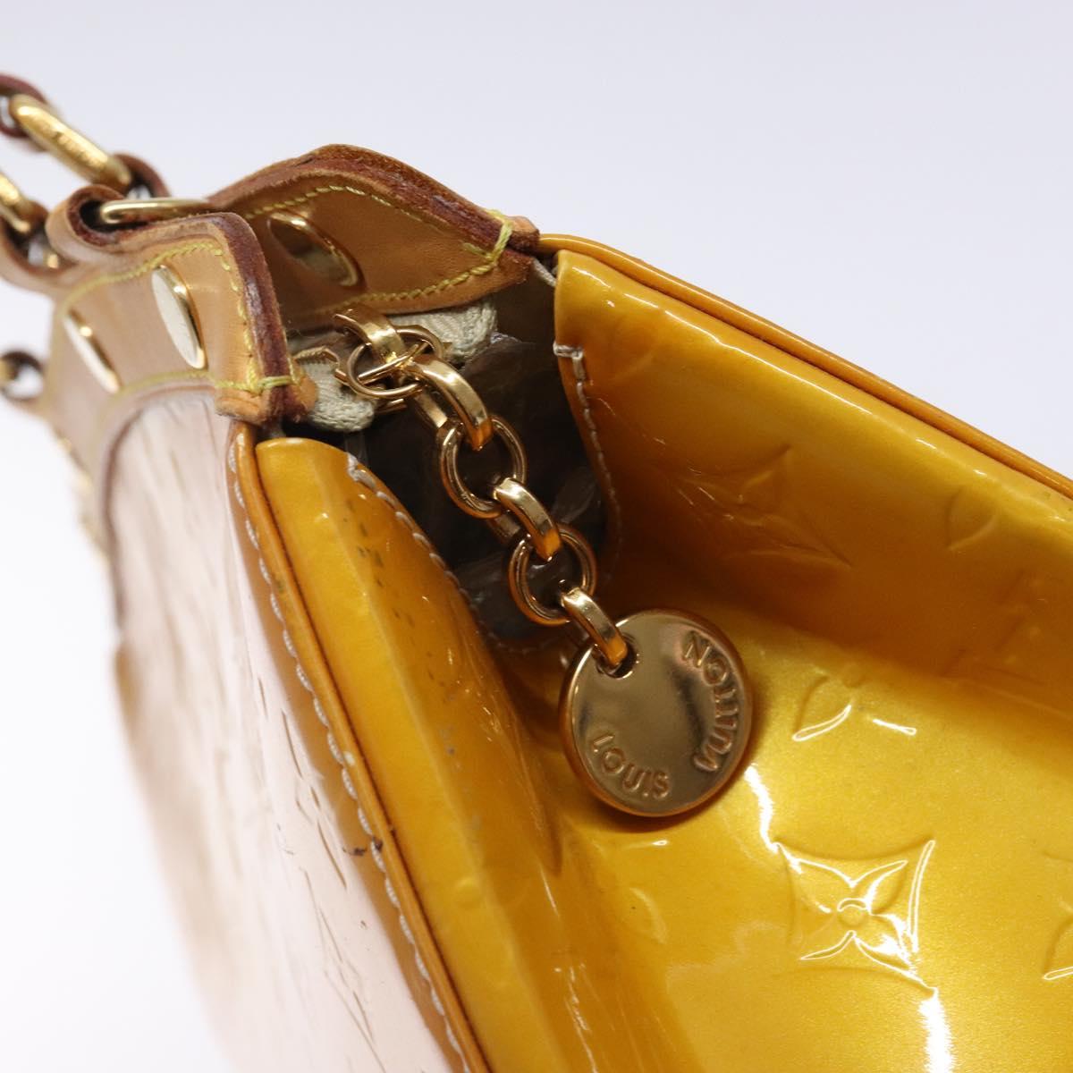 LOUIS VUITTON Monogram Vernis Blair MM Bag 2way Beige Poodle M91755 Auth ep10787