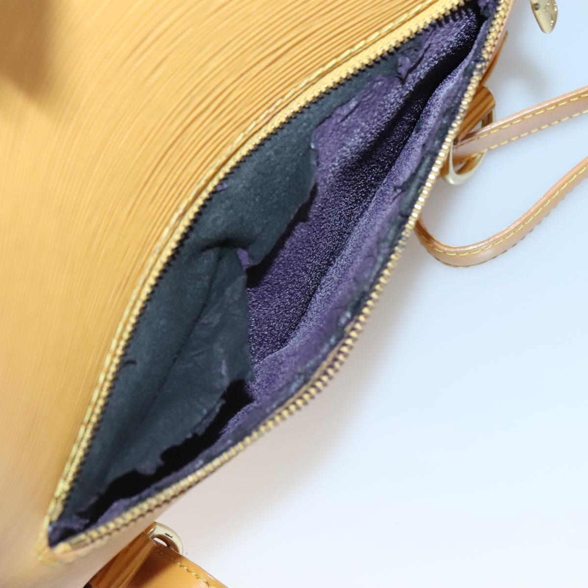 LOUIS VUITTON Epi Mabillon Backpack Yellow M52239 LV Auth ep10799