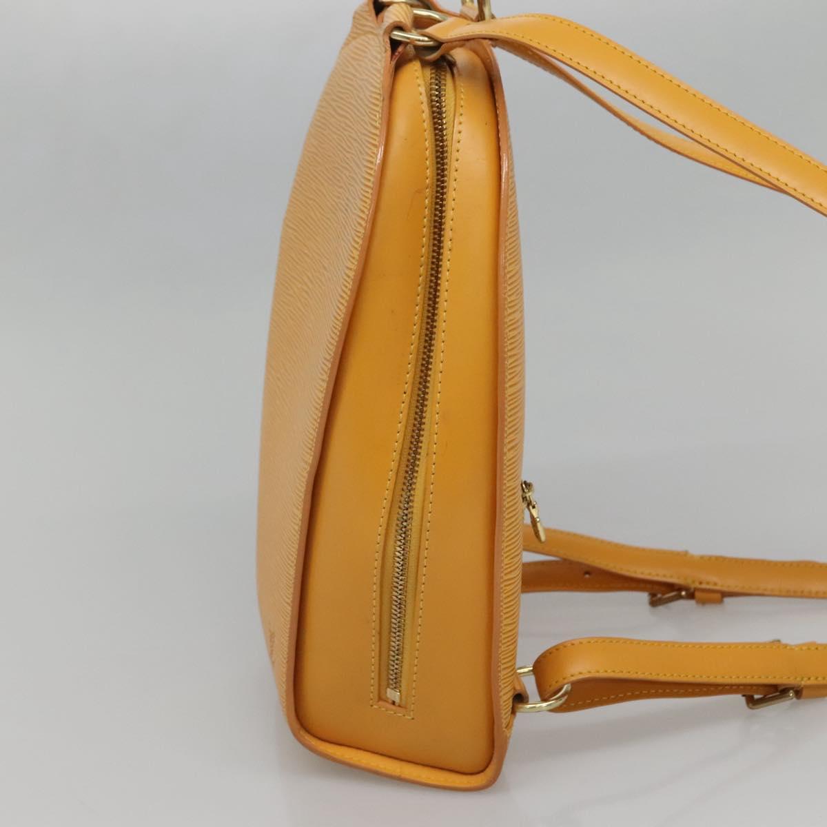 LOUIS VUITTON Epi Mabillon Backpack Yellow M52239 LV Auth ep10799