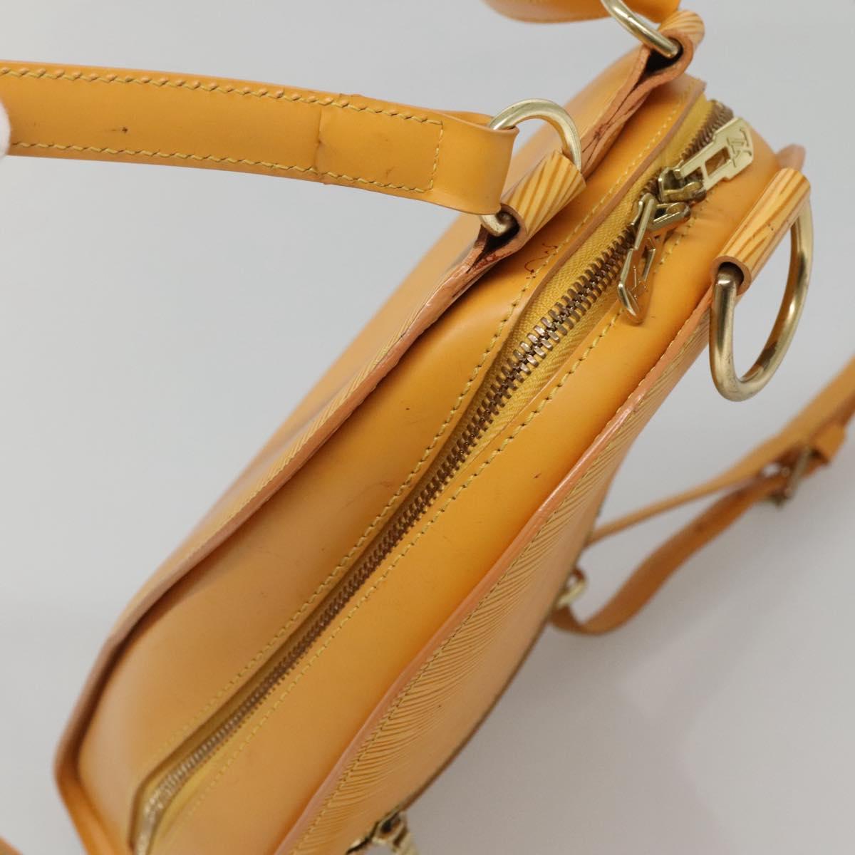 LOUIS VUITTON Epi Mabillon Backpack Yellow M52239 LV Auth ep10799