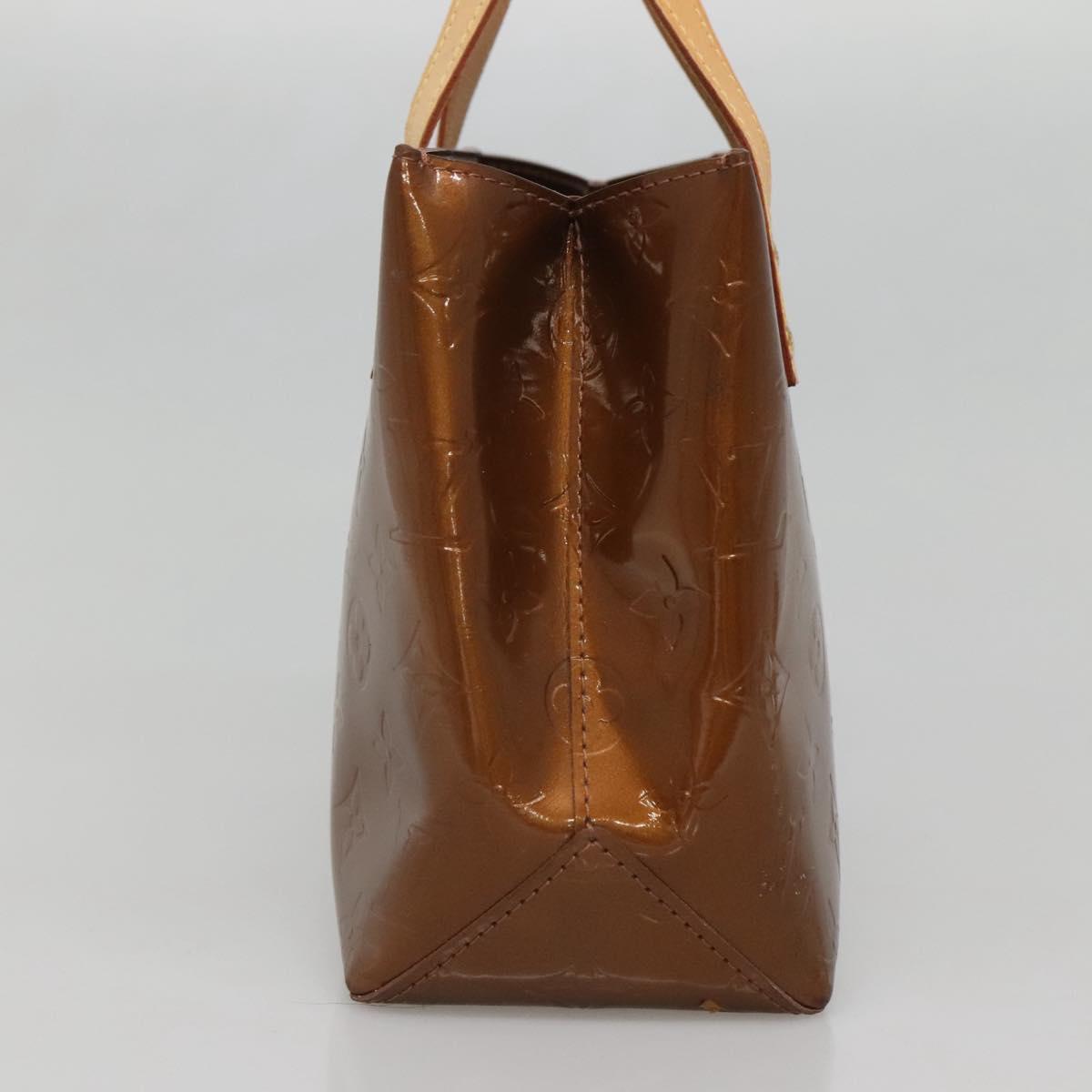 LOUIS VUITTON Monogram Vernis Reade PM Hand Bag Bronze M91146 LV Auth ep10810
