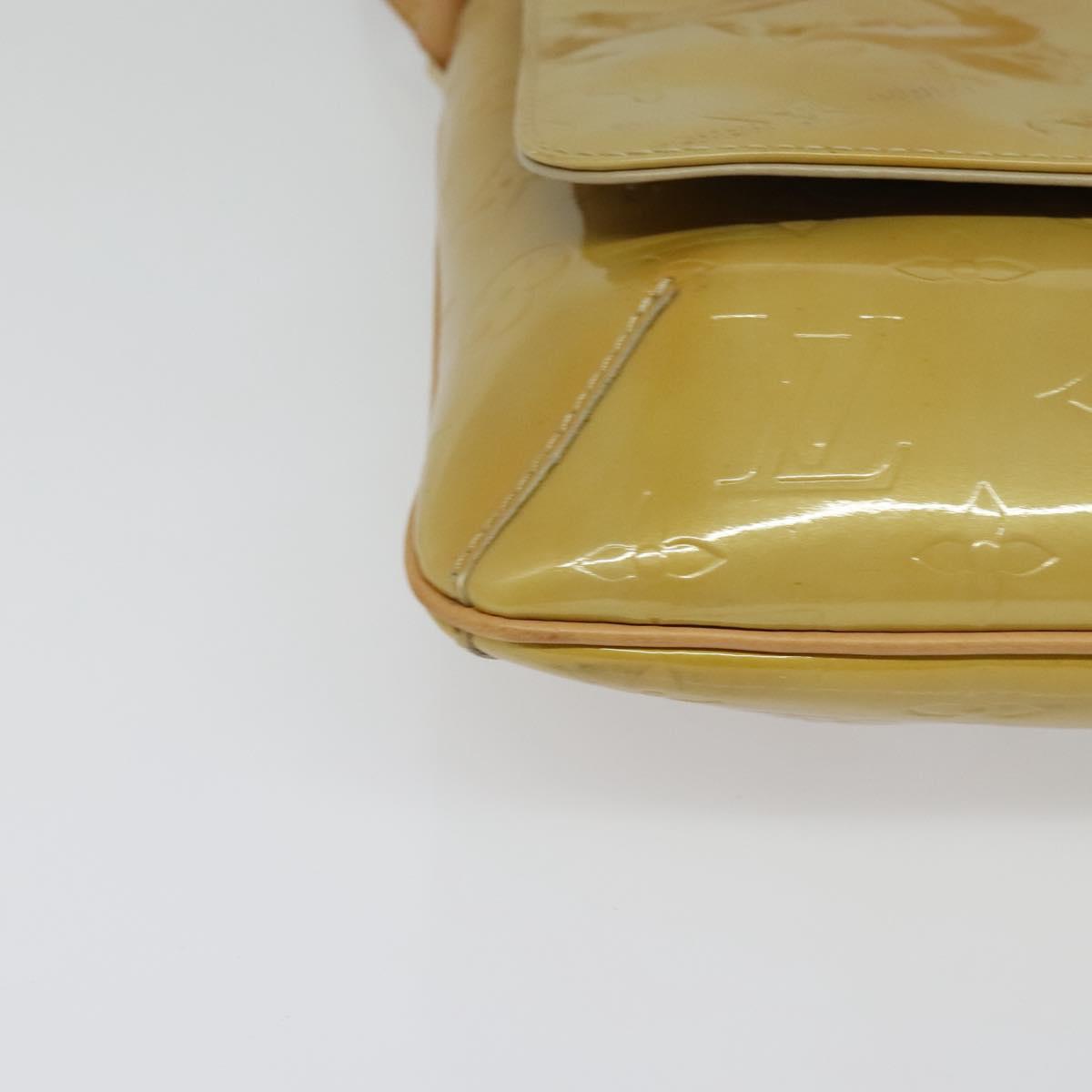 LOUIS VUITTON Monogram Vernis Thompson Street Bag Beige M91301 LV Auth ep10811