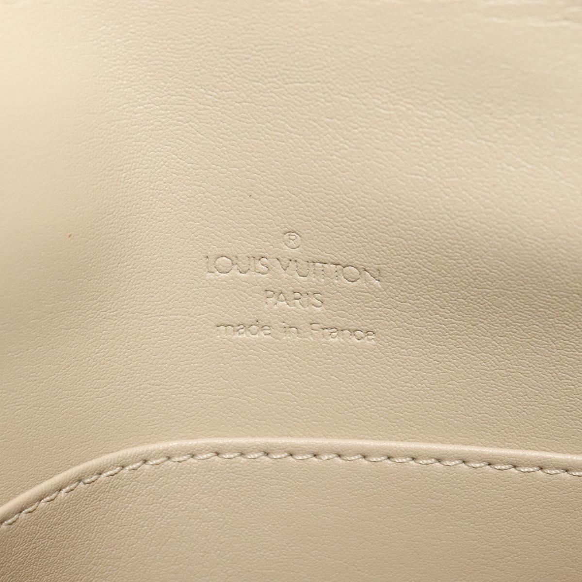 LOUIS VUITTON Monogram Vernis Thompson Street Bag Beige M91301 LV Auth ep10811