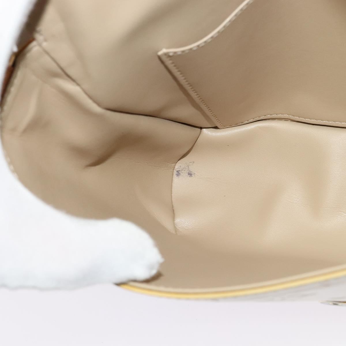 LOUIS VUITTON Monogram Vernis Thompson Street Bag Beige M91301 LV Auth ep10811