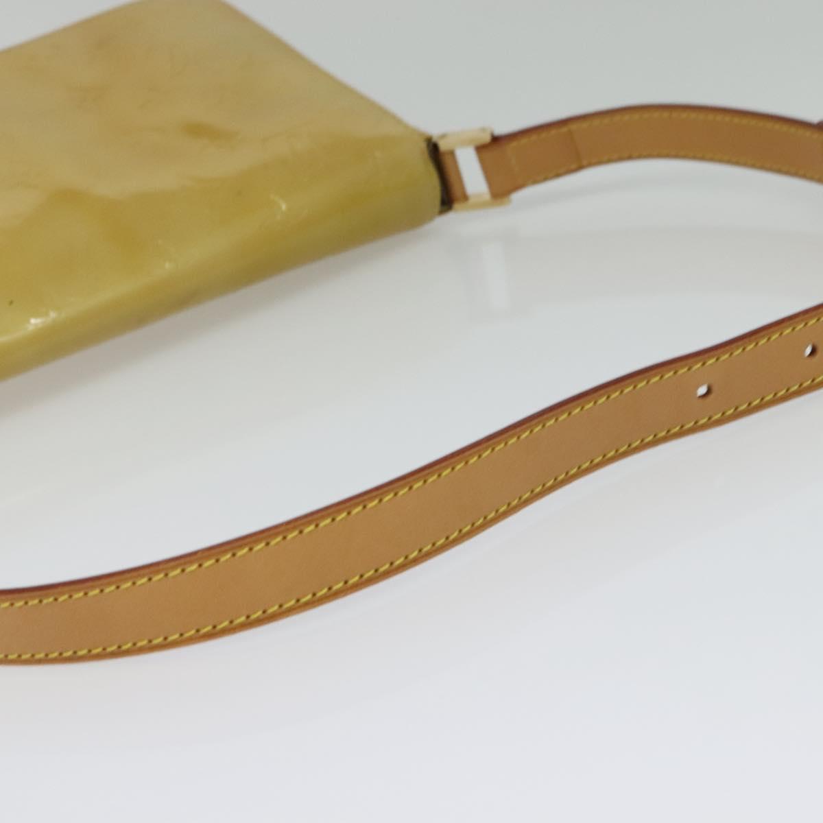LOUIS VUITTON Monogram Vernis Thompson Street Bag Beige M91301 LV Auth ep10811