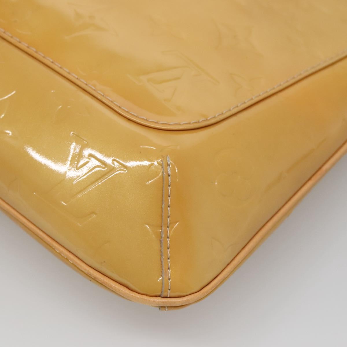 LOUIS VUITTON Monogram Vernis Thompson Street Bag Beige M91301 LV Auth ep10819