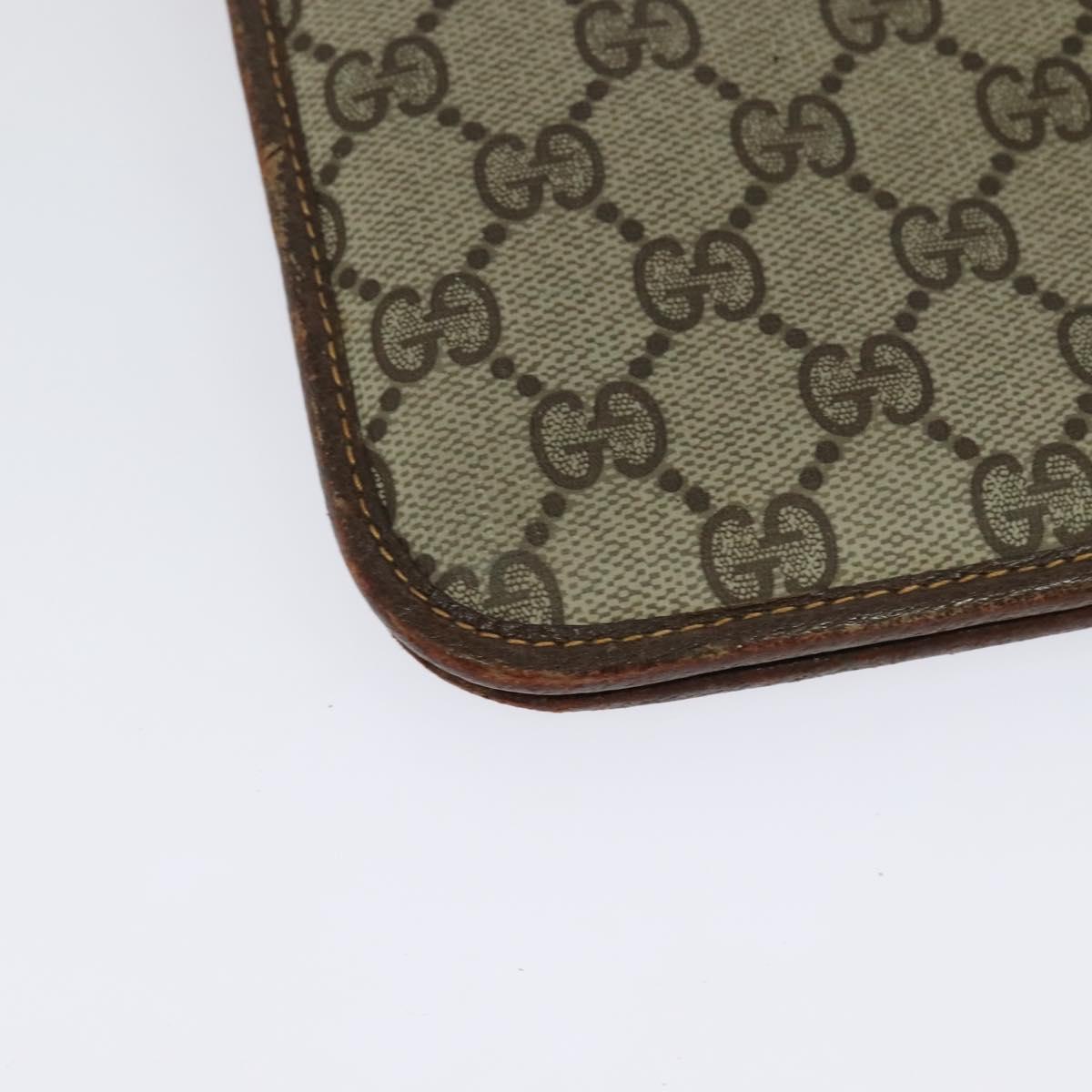 GUCCI GG Supreme Shoulder Bag PVC Beige Gold 004 904 0671 Auth ep10822