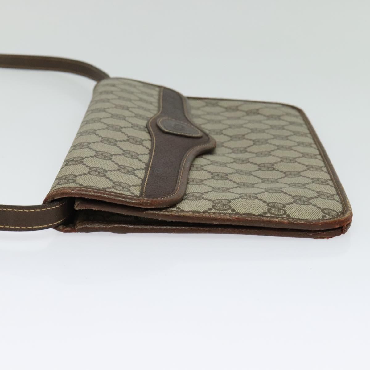 GUCCI GG Supreme Shoulder Bag PVC Beige Gold 004 904 0671 Auth ep10822