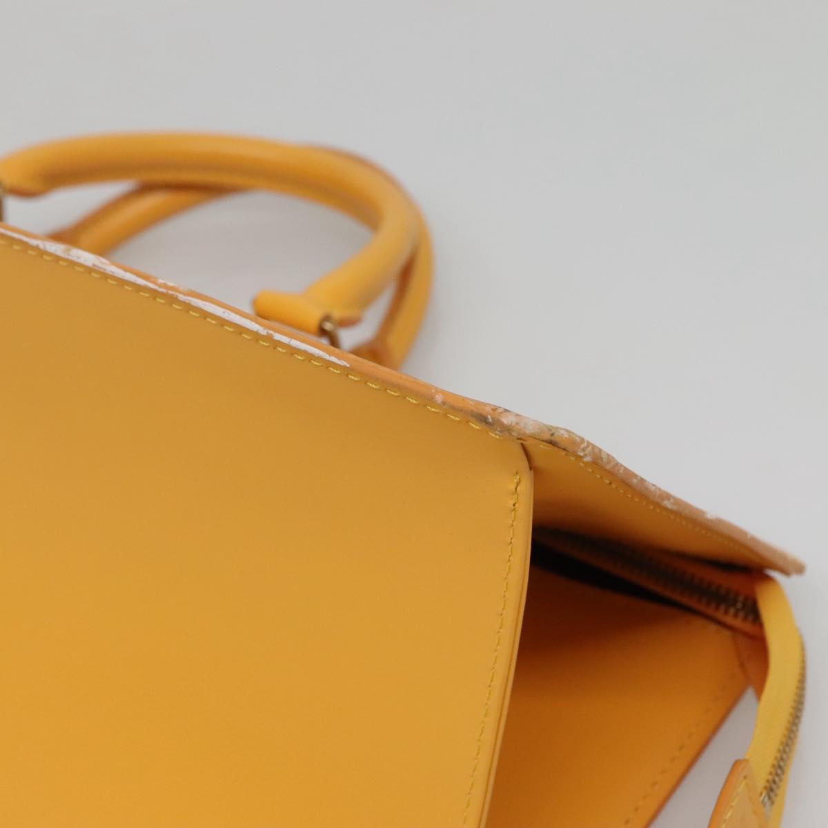 LOUIS VUITTON Epi Sac Triangle Hand Bag Yellow M52099 LV Auth ep10828