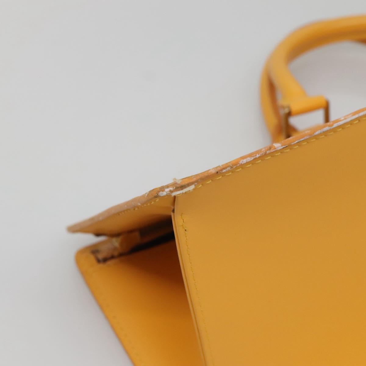 LOUIS VUITTON Epi Sac Triangle Hand Bag Yellow M52099 LV Auth ep10828