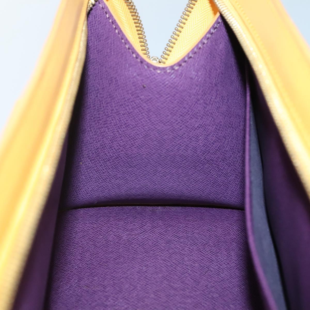 LOUIS VUITTON Epi Sac Triangle Hand Bag Yellow M52099 LV Auth ep10828