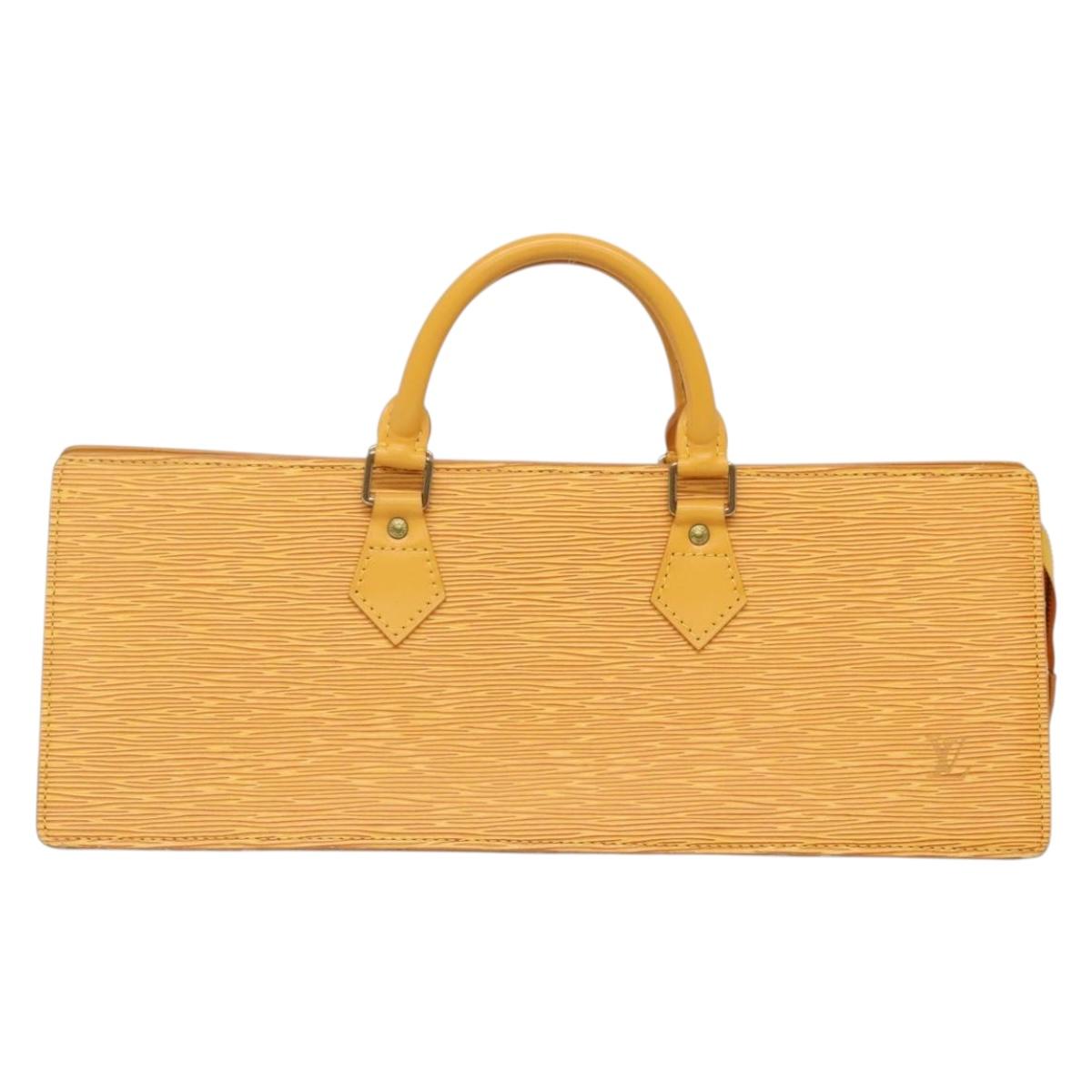 LOUIS VUITTON Epi Sac Triangle Hand Bag Yellow M52099 LV Auth ep10828