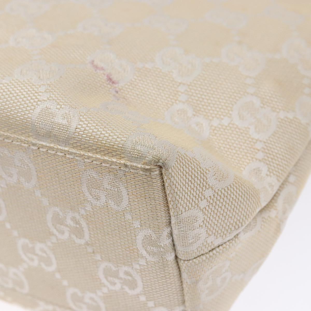 GUCCI GG Canvas Hand Bag Beige 002 1079 Auth ep10836