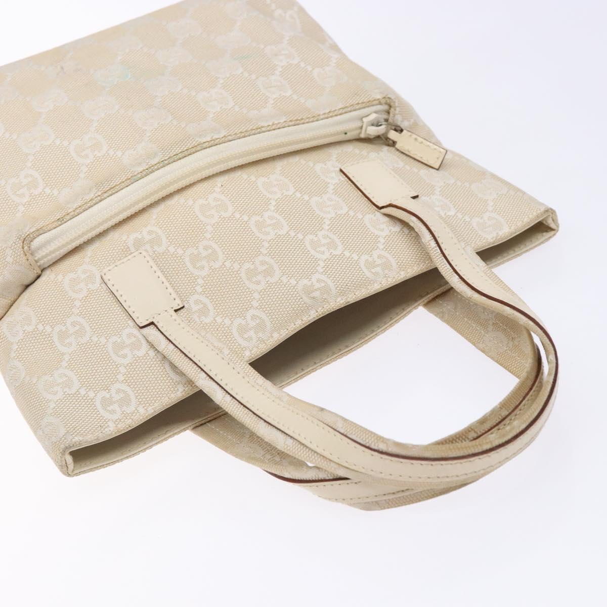 GUCCI GG Canvas Hand Bag Beige 002 1079 Auth ep10836