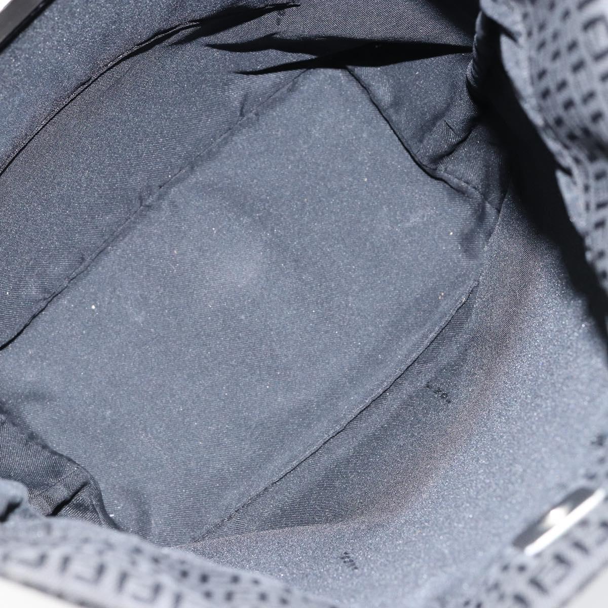 FENDI Zucchino Canvas Hand Bag Black Auth ep10842
