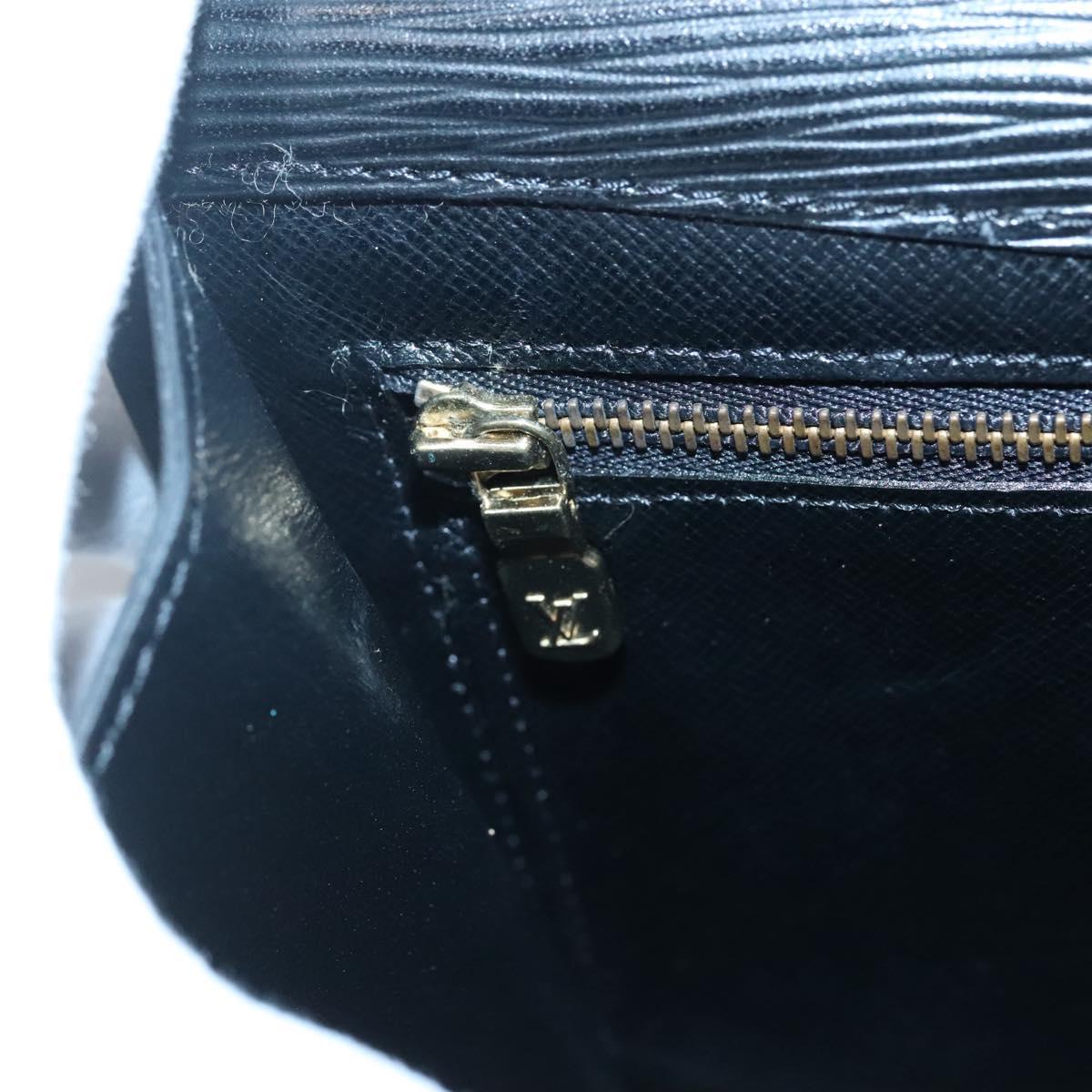LOUIS VUITTON Epi Montaigne 23 Clutch Bag Black M52662 LV Auth ep10851