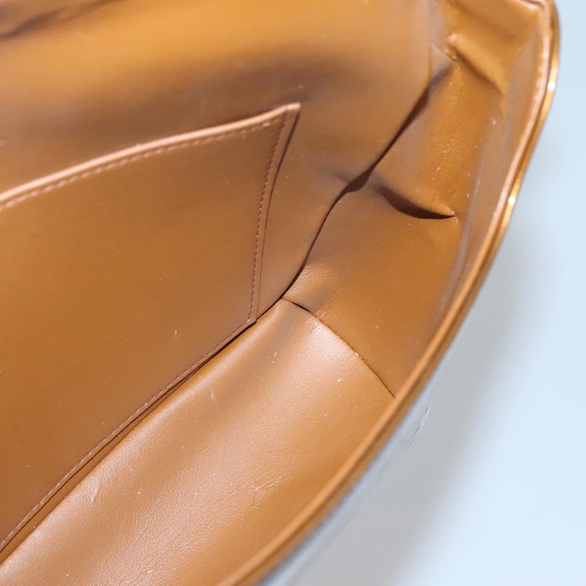 LOUIS VUITTON Monogram Vernis Thompson Street Bag Bronze M91124 LV Auth ep10860